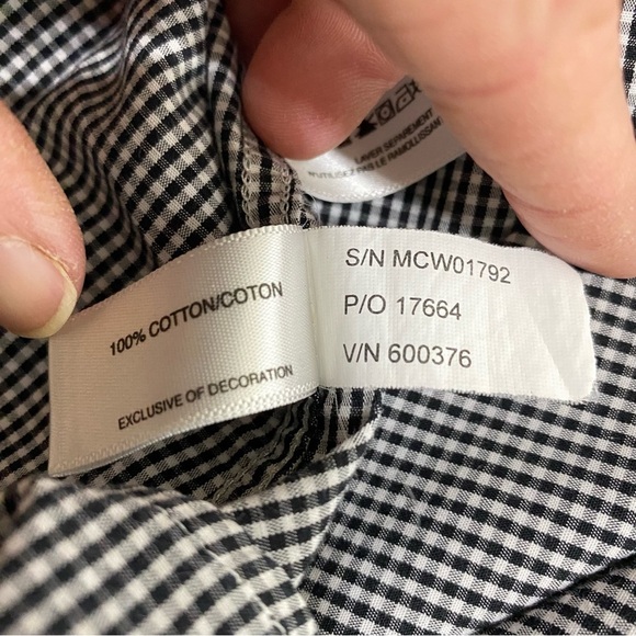 Cutter & Buck Men’s Black & White Gingham Pocket Short Sleeve Shirt - Picture 7 of 7